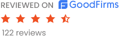 Reviewed on GoodFirms, 122 reviews