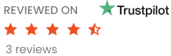 Reviewed on Trustpilot, 3 reviews
